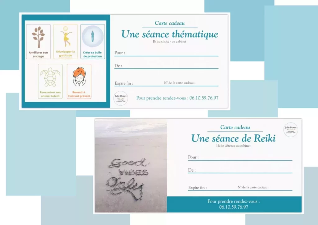 La séance cadeau de sophrologie ou de reiki à la Boissière de Montaigu.