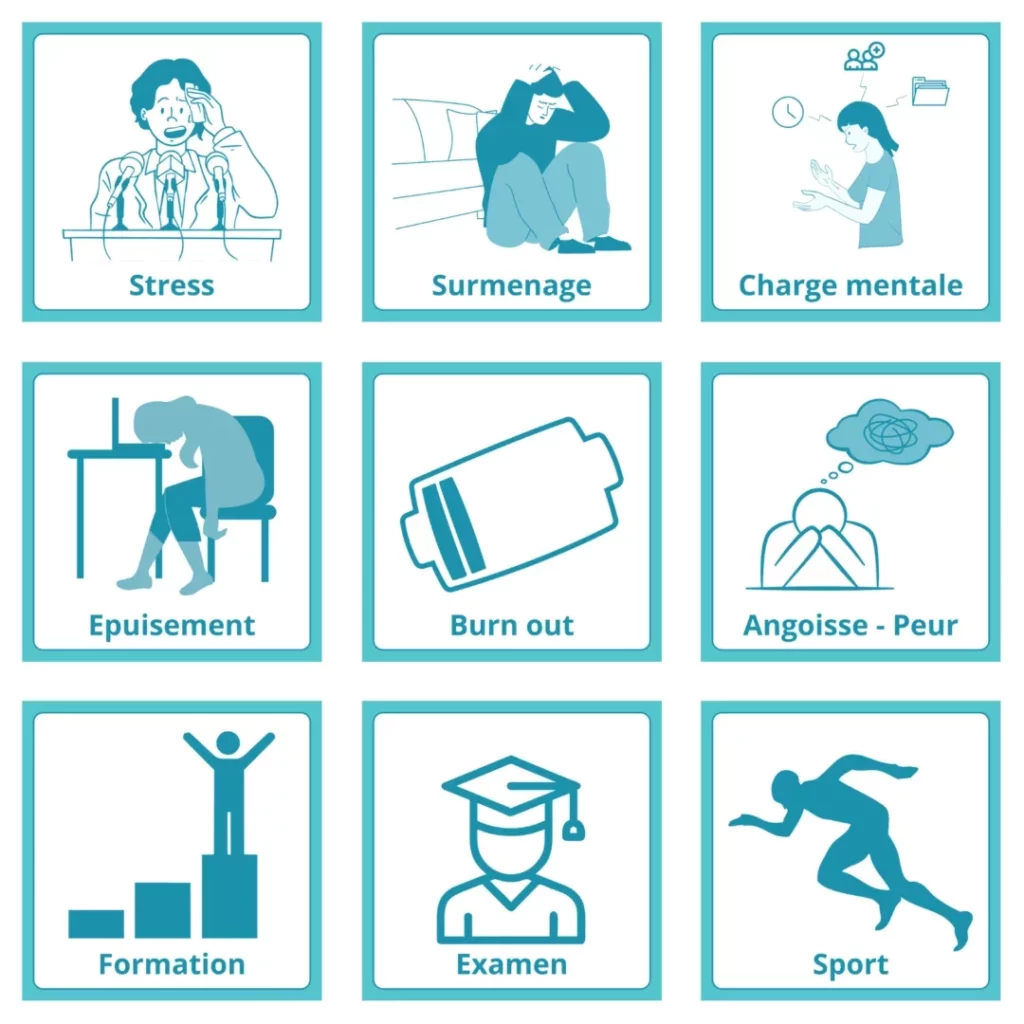 Comment retrouver l'harmonie quand on est anxieux, stressé, phobique ou en burn-out ? sophrologie - montaigu - julie douet